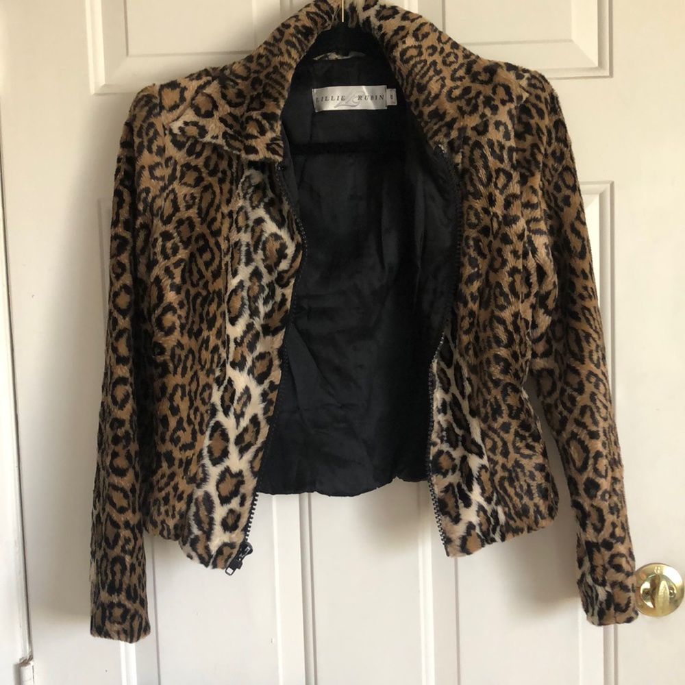 Lillie Rubin Cheetah Print Jacket